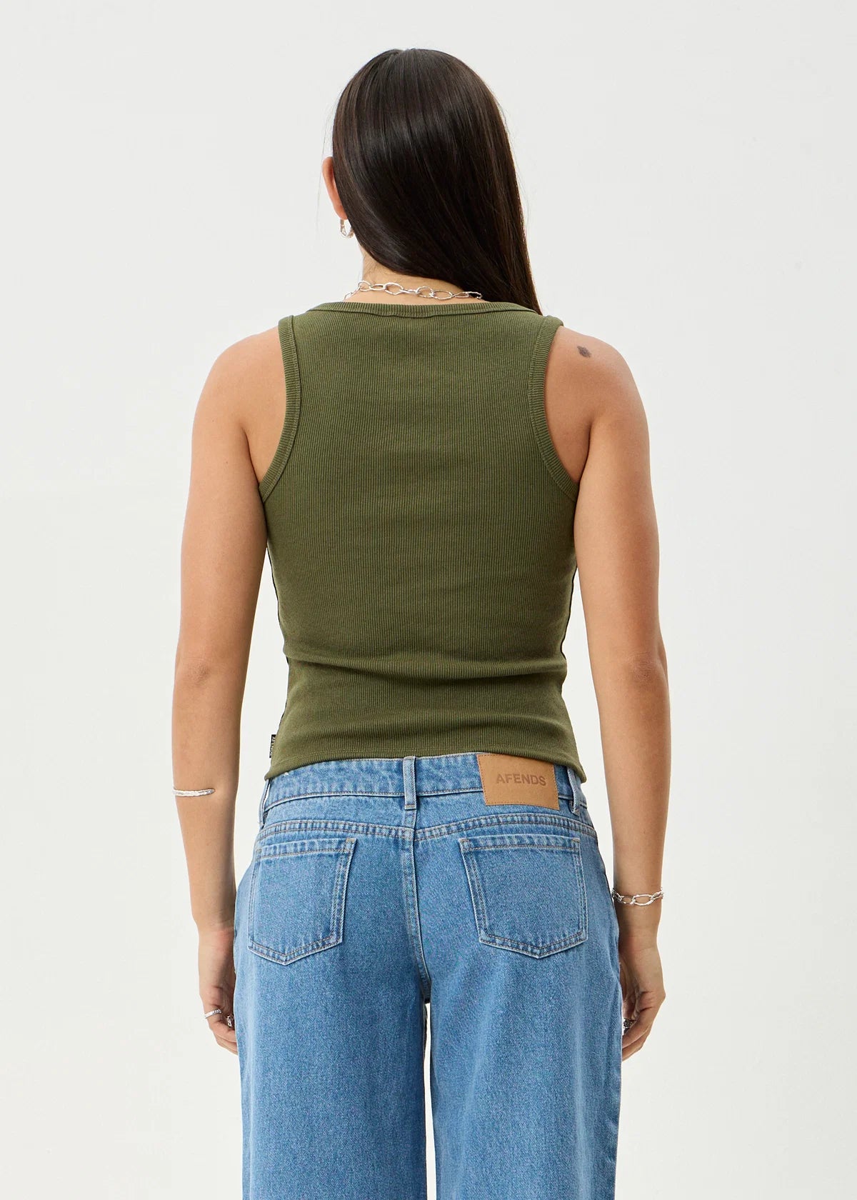 Layden - Organic Rib Singlet - Deep Olive