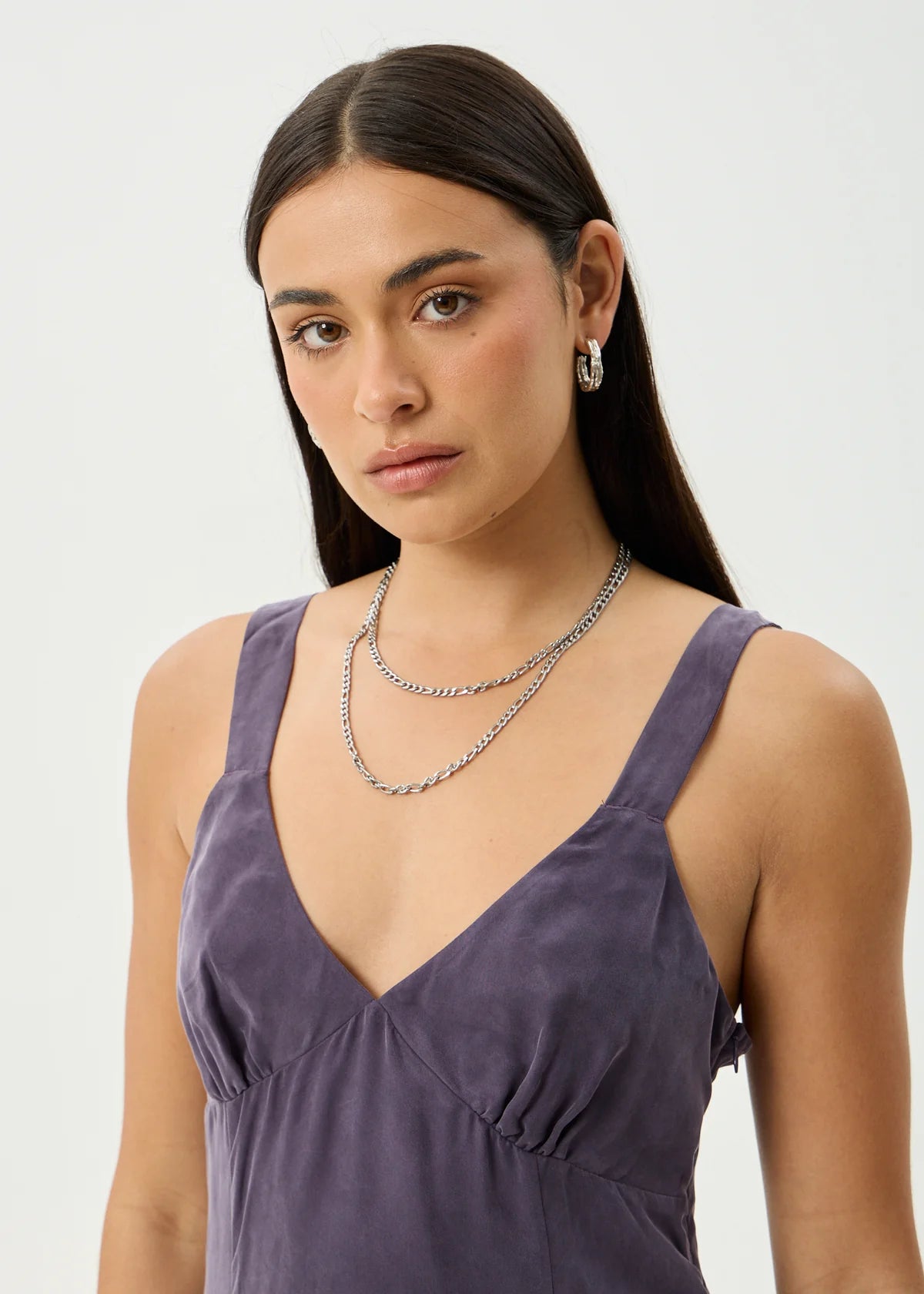 Gerry - Cupro Mini Dress - Aubergine