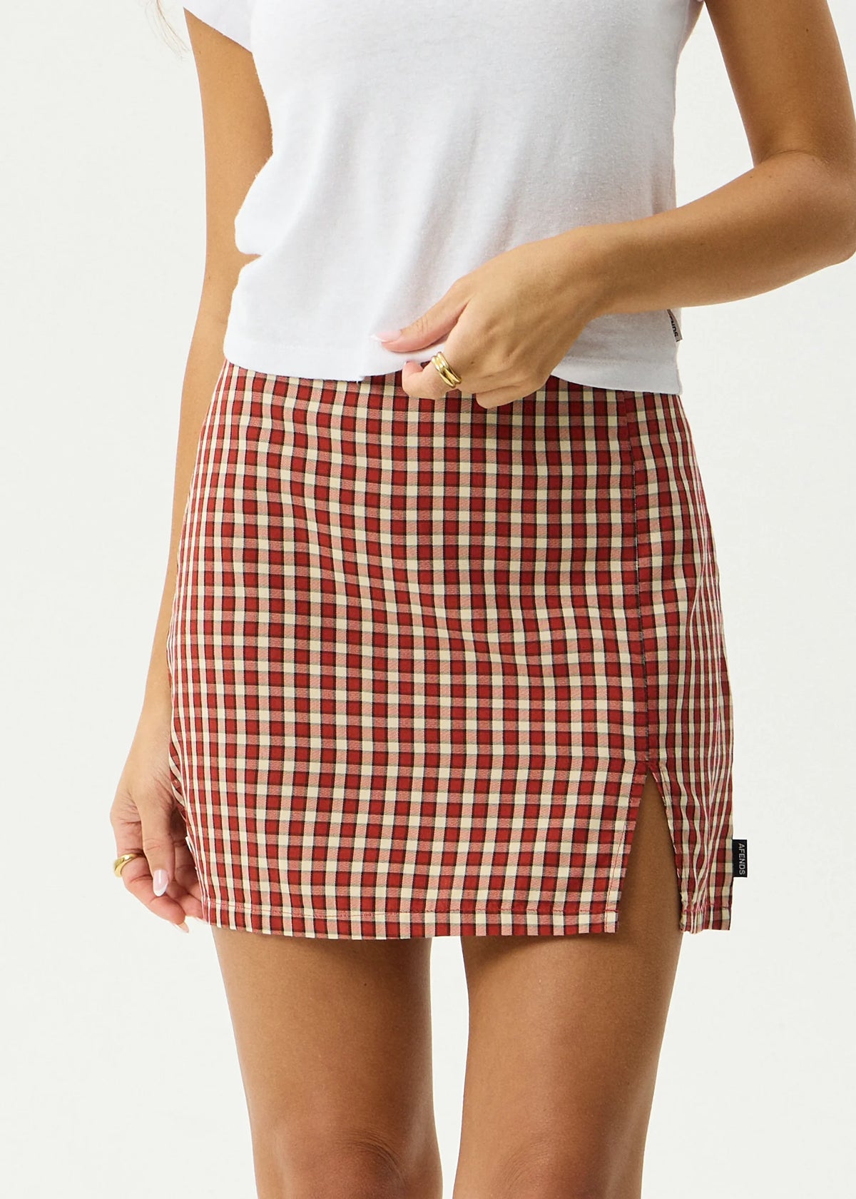Austin Red Rum Check Mini Dress