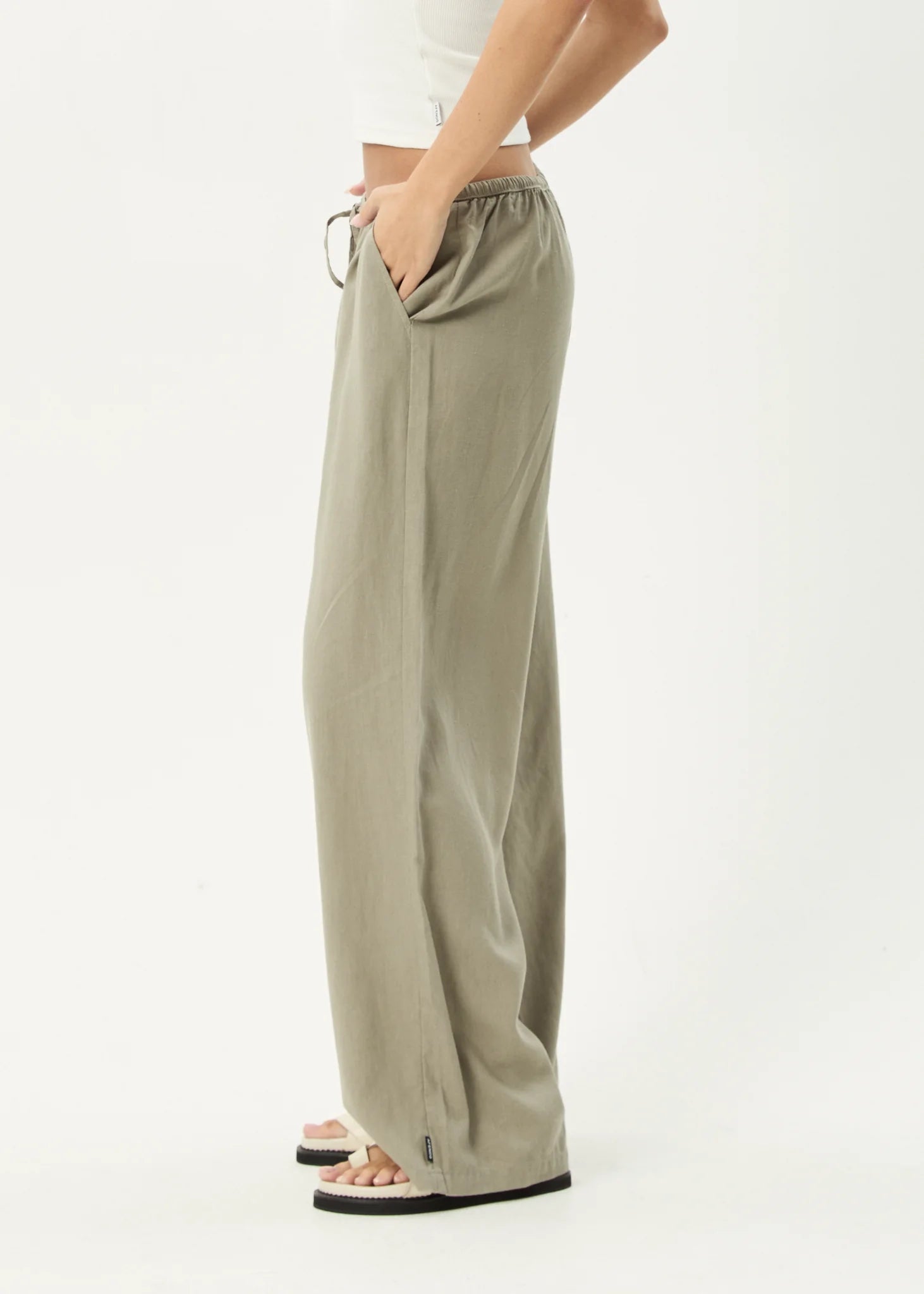 Lenni - Wide Leg Pant - Olive