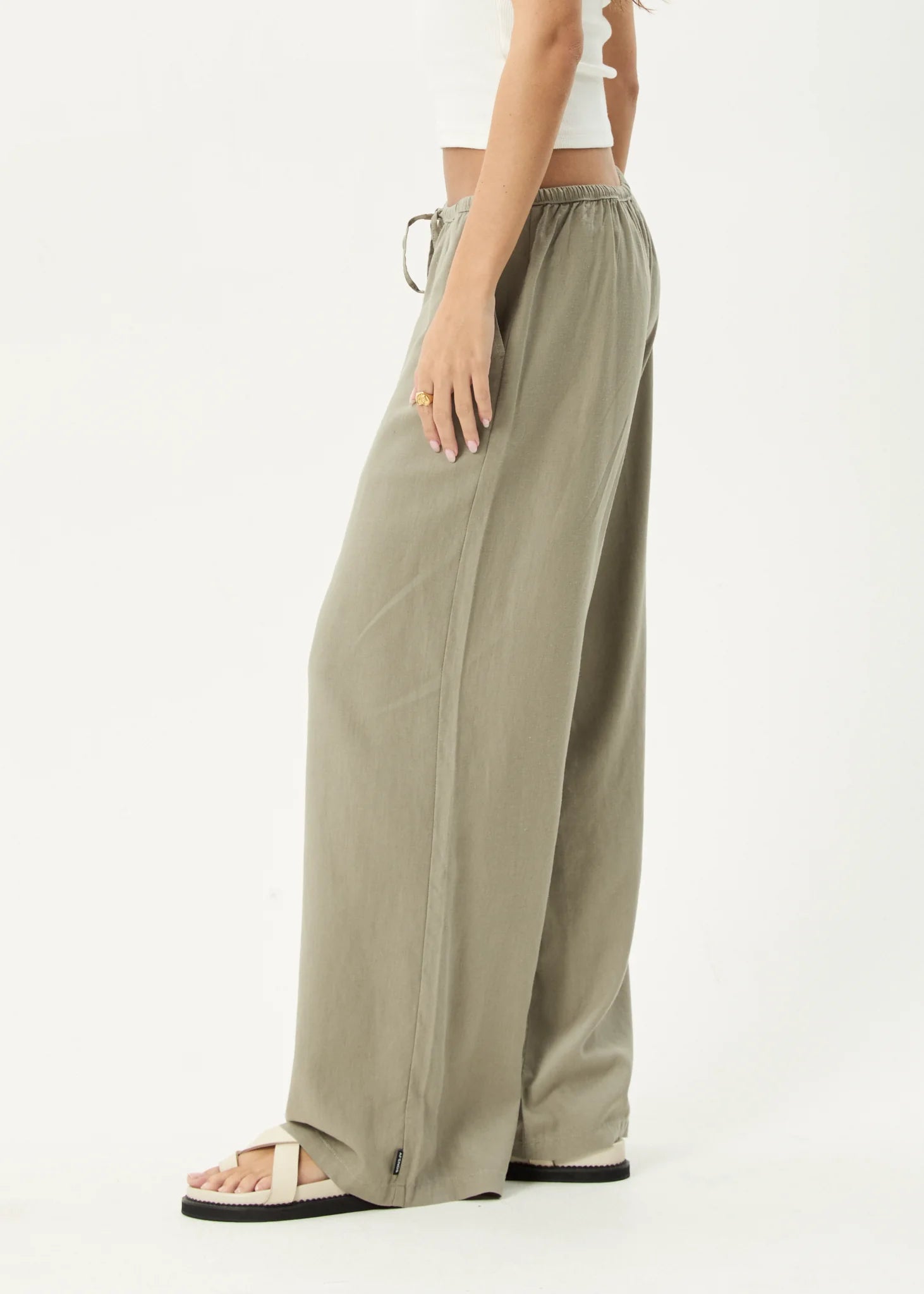 Lenni - Wide Leg Pant - Olive