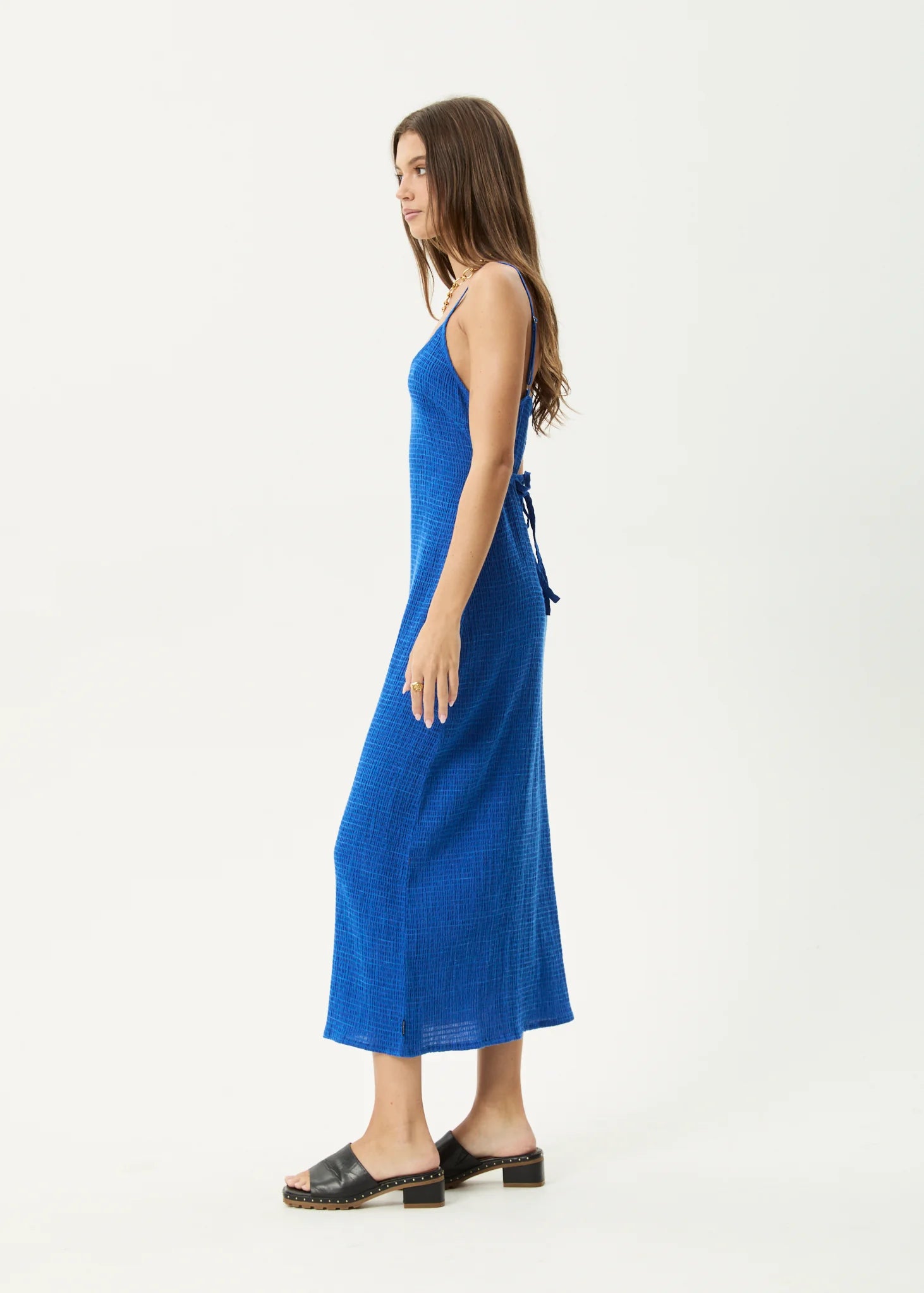 Marina Rumi - Seersucker Maxi Dress - Marina