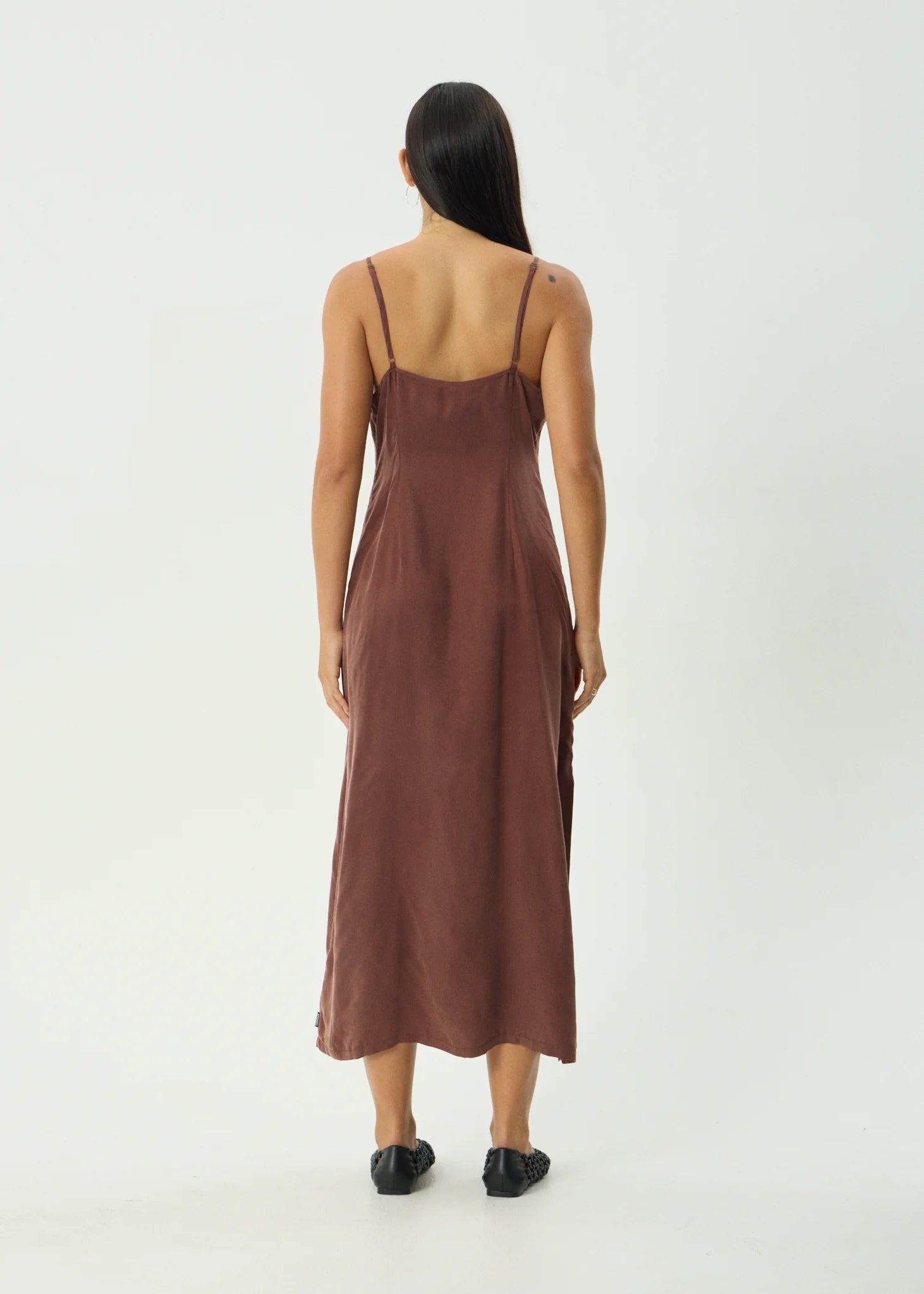 Valley - Cupro Midi Dress - Hazelnut