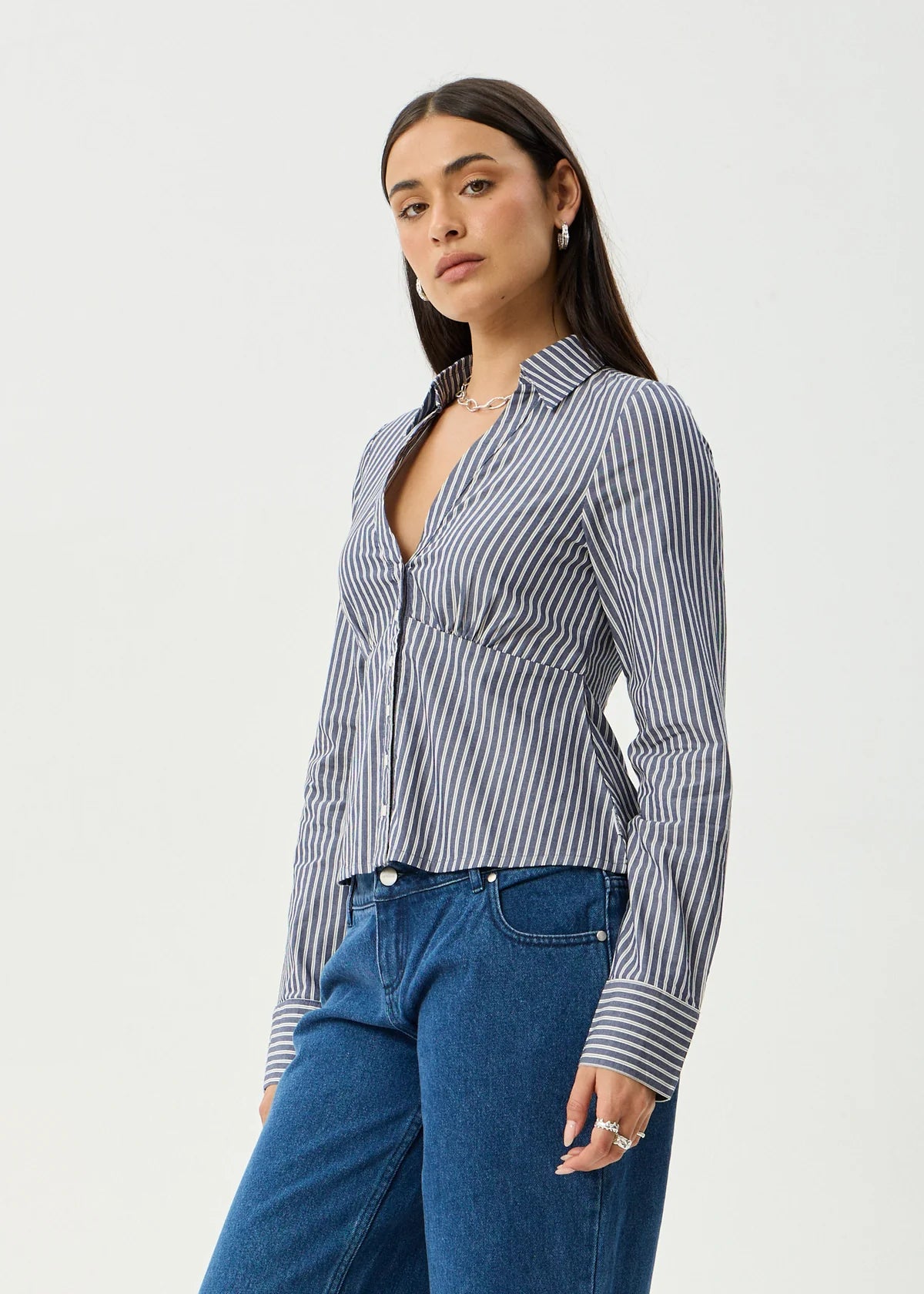 Delta Archive Organic Navy Stripe Shirt