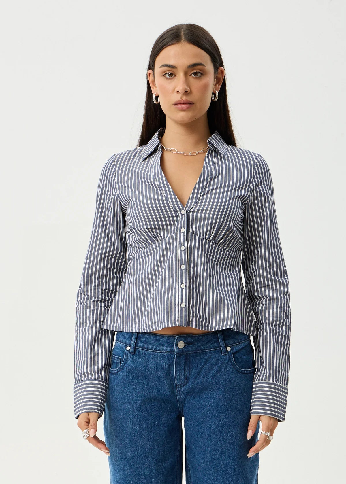 Delta Archive Organic Navy Stripe Shirt