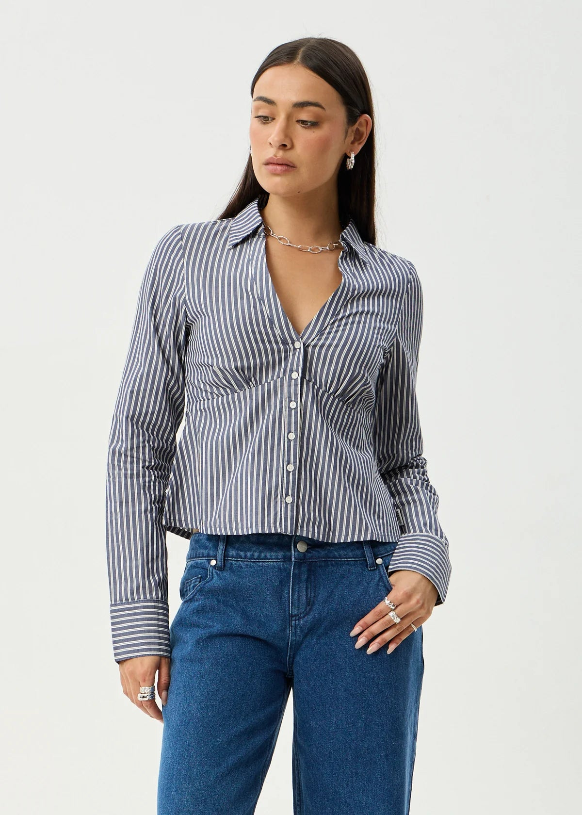 Delta Archive Organic Navy Stripe Shirt
