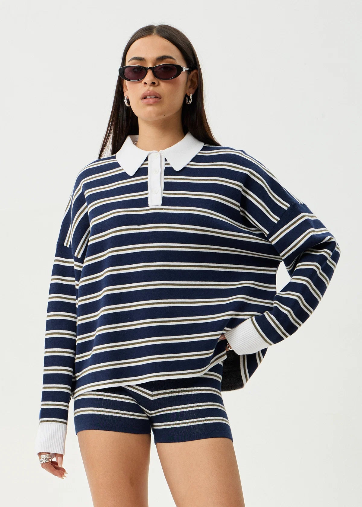 Delta - Knit Shirt - Navy Stripe