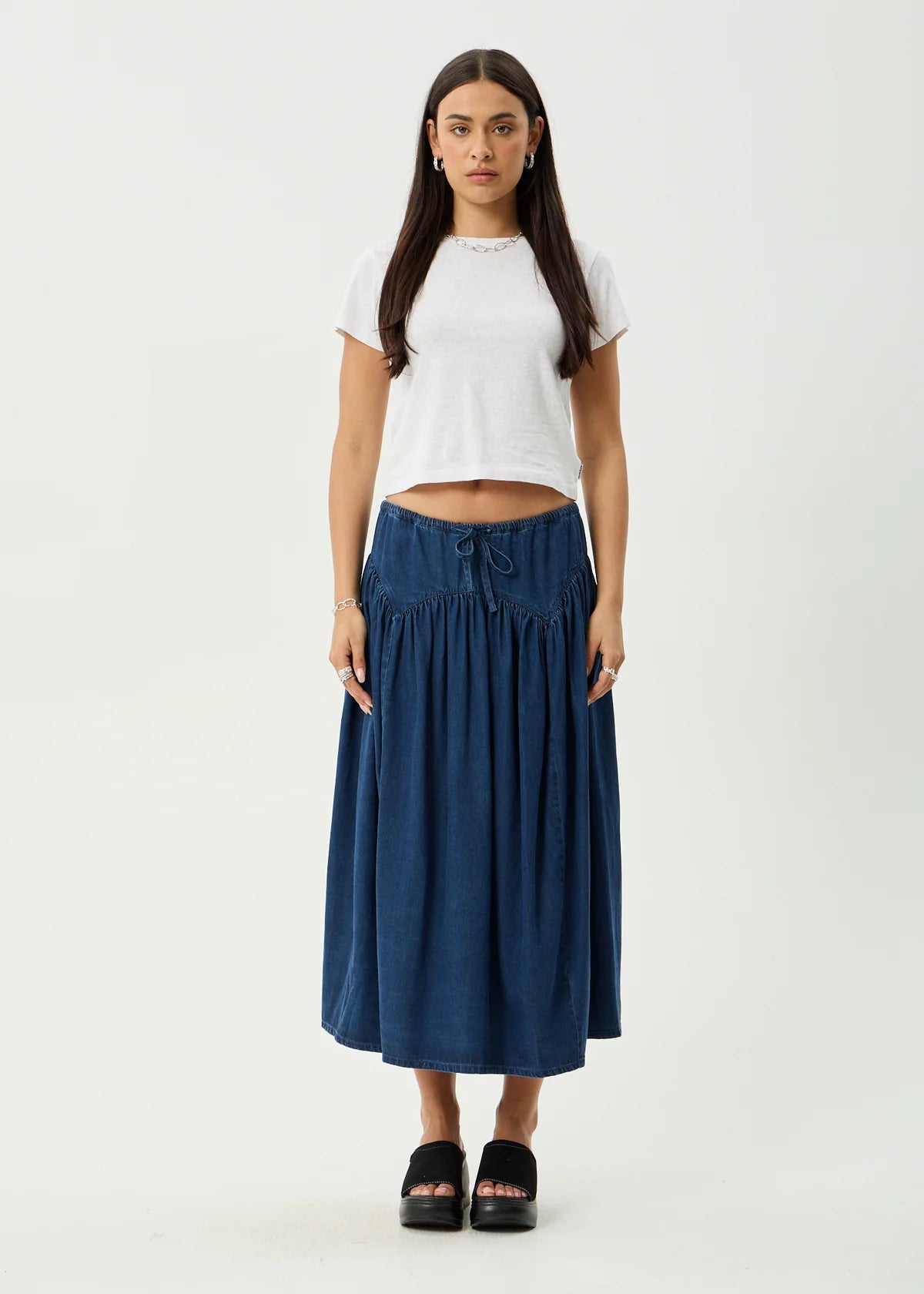 Palmer - Midi Skirt - Ink