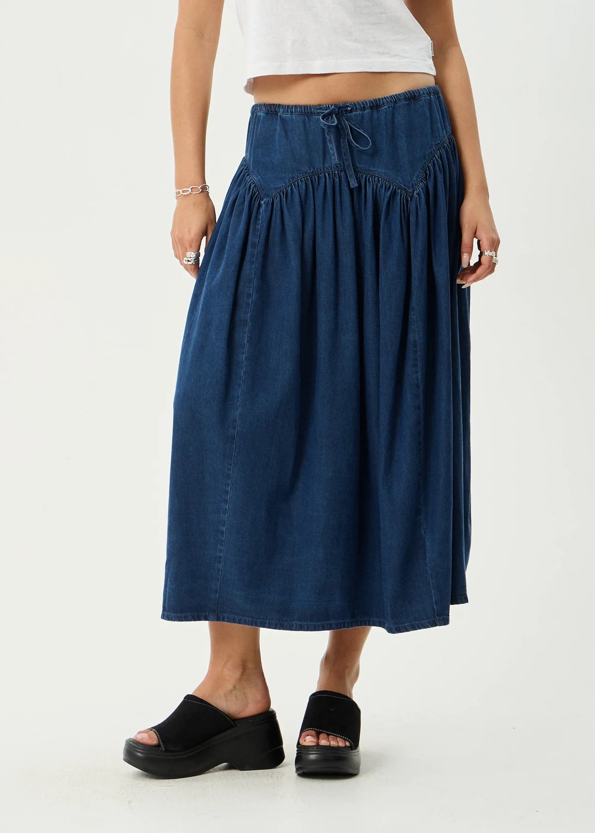Palmer - Midi Skirt - Ink