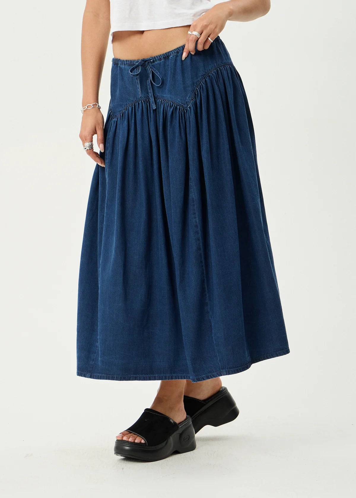 Palmer - Midi Skirt - Ink