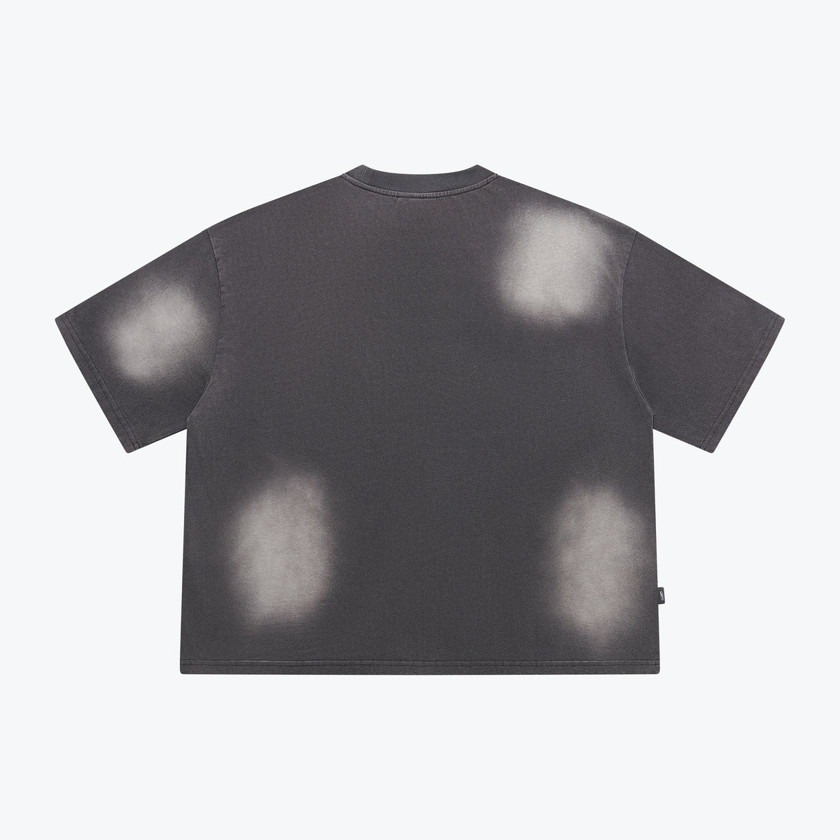 Sense Washed Fade Slogan SS Tee Coal Black