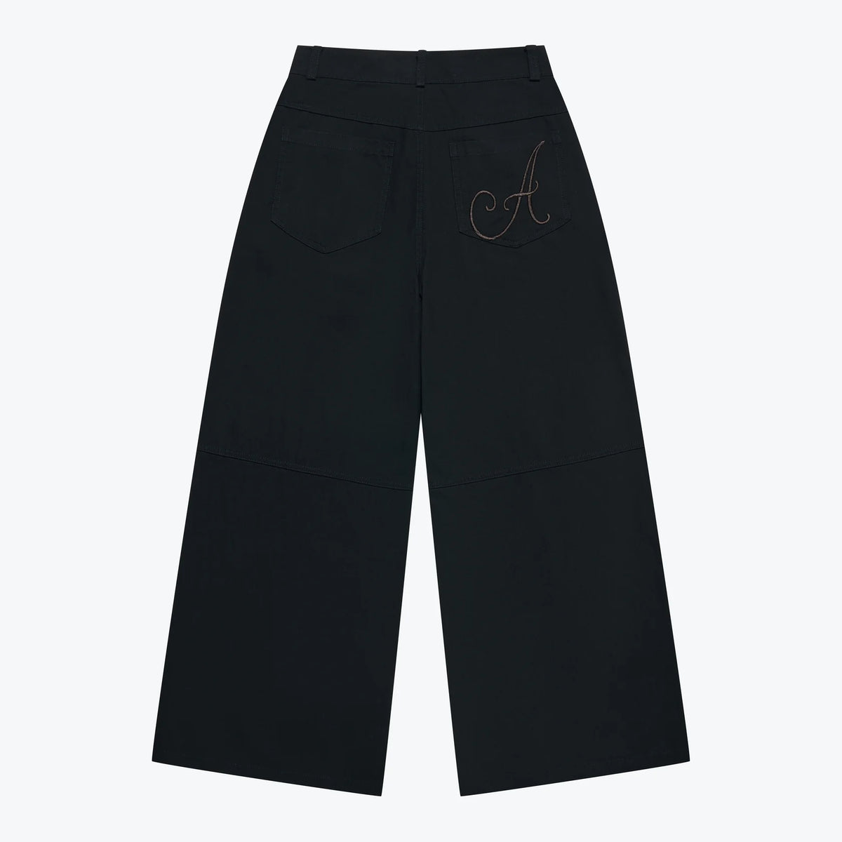 Sense Flowy Straight-Leg Trousers Black