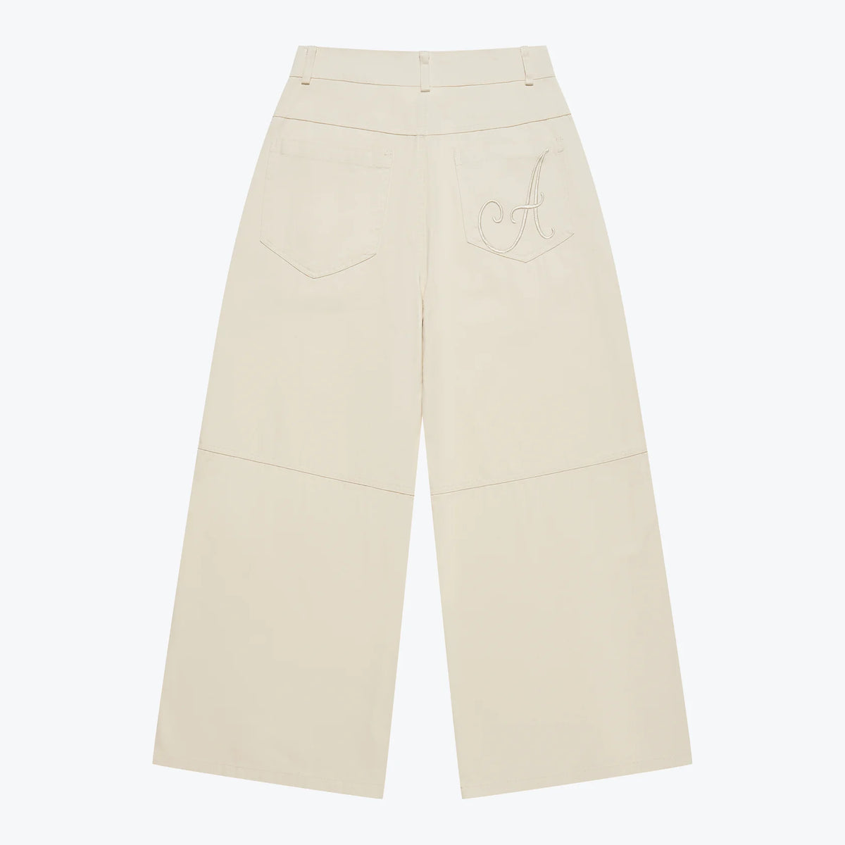 Sense Flowy Straight-Leg Trousers Cream