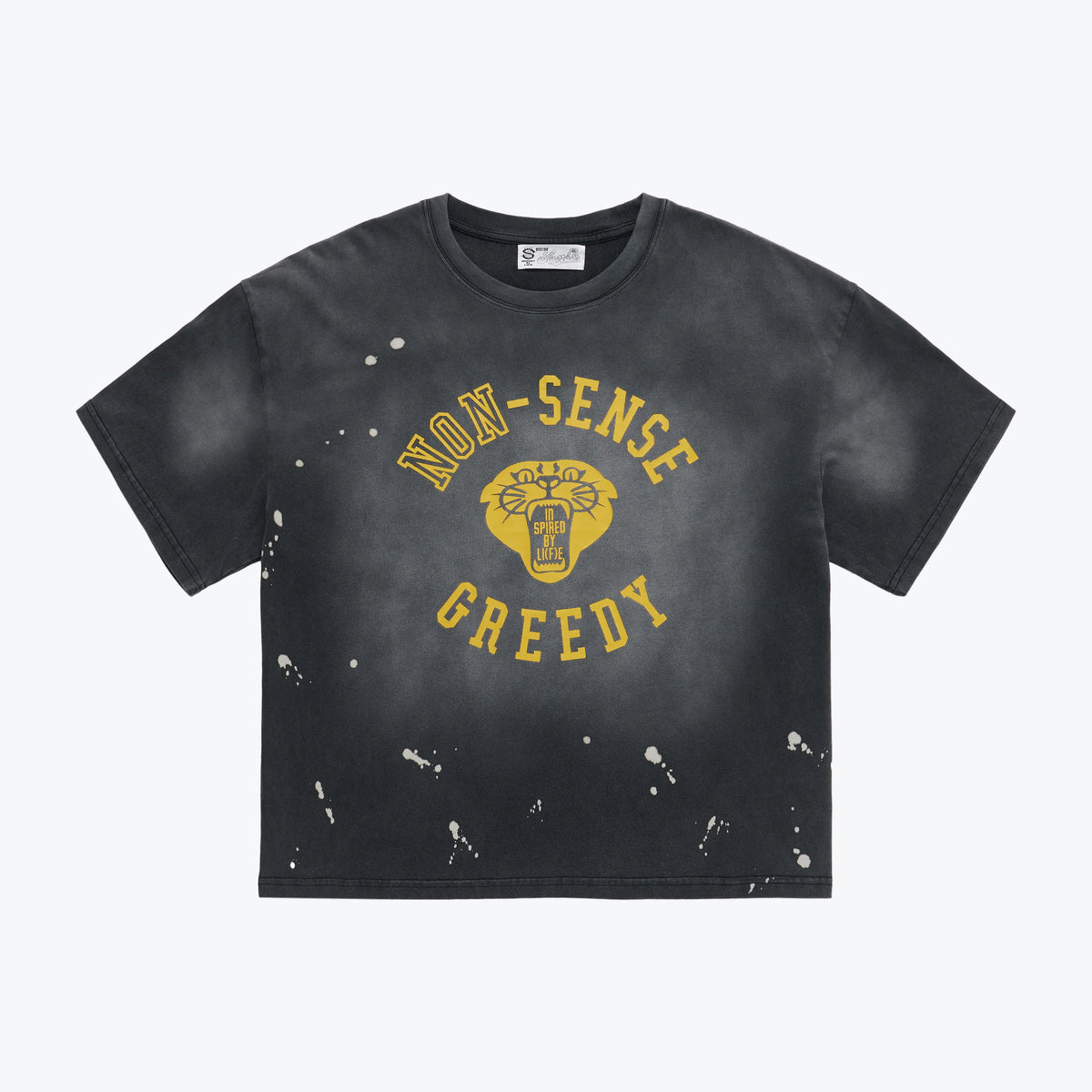 Sense Wild Nonsense Splatter Tee Charcoal