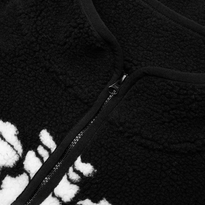 Market Skeletal Quarter Zip Sherpa Pullover