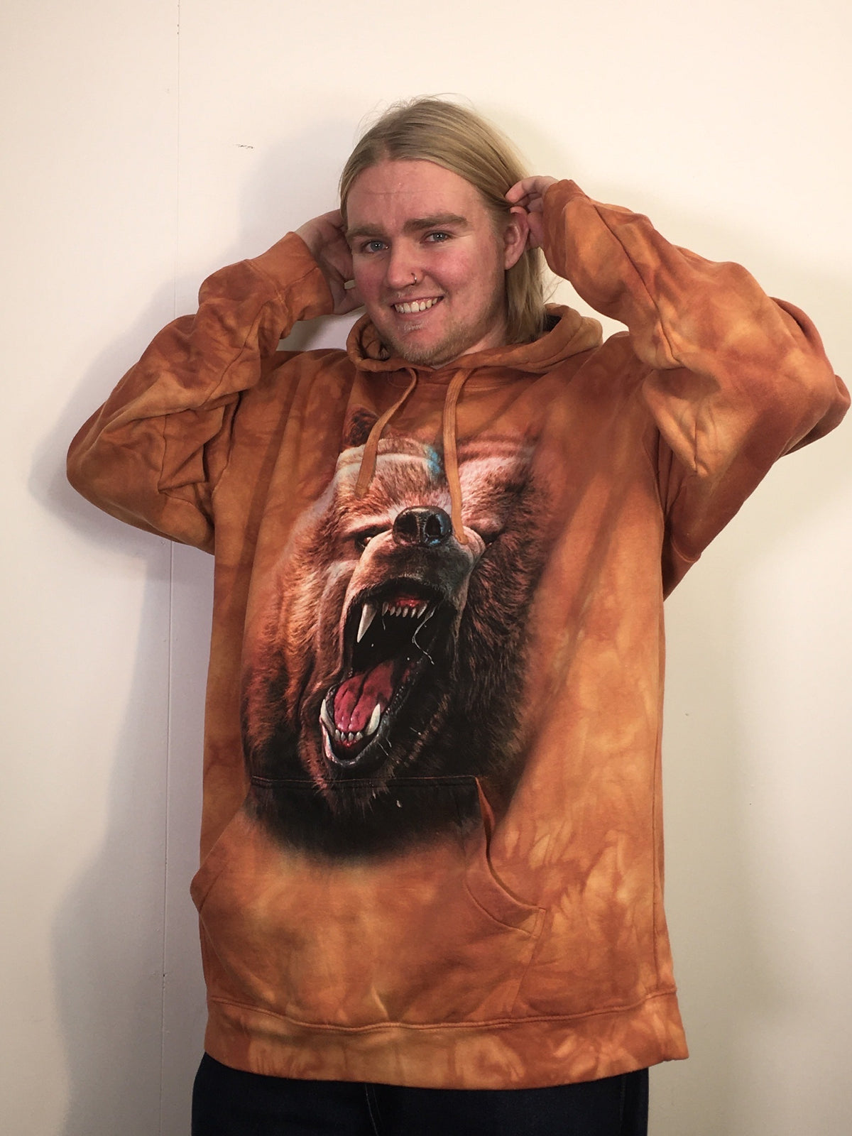 Grizzly Growl Brown Hoodie