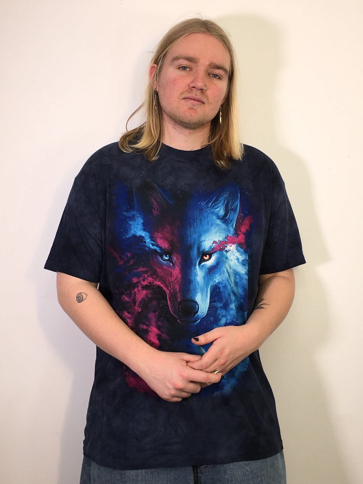 Where Light and Dark Meet Wolf Tee