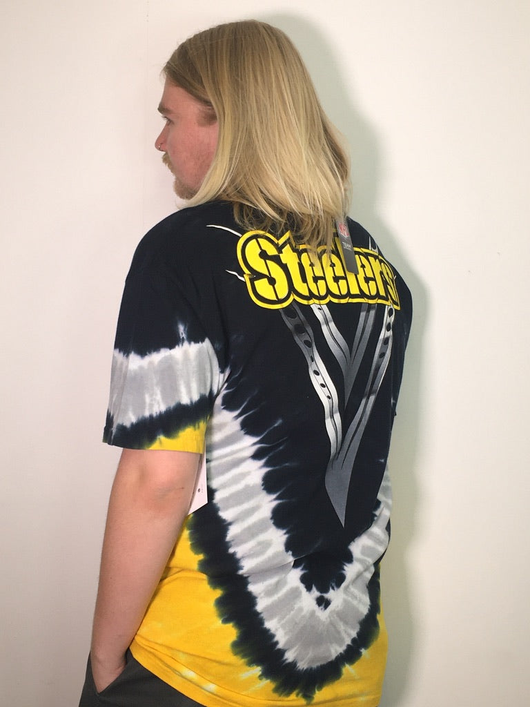 Pittsburgh Steelers V Tie-Dye Tee