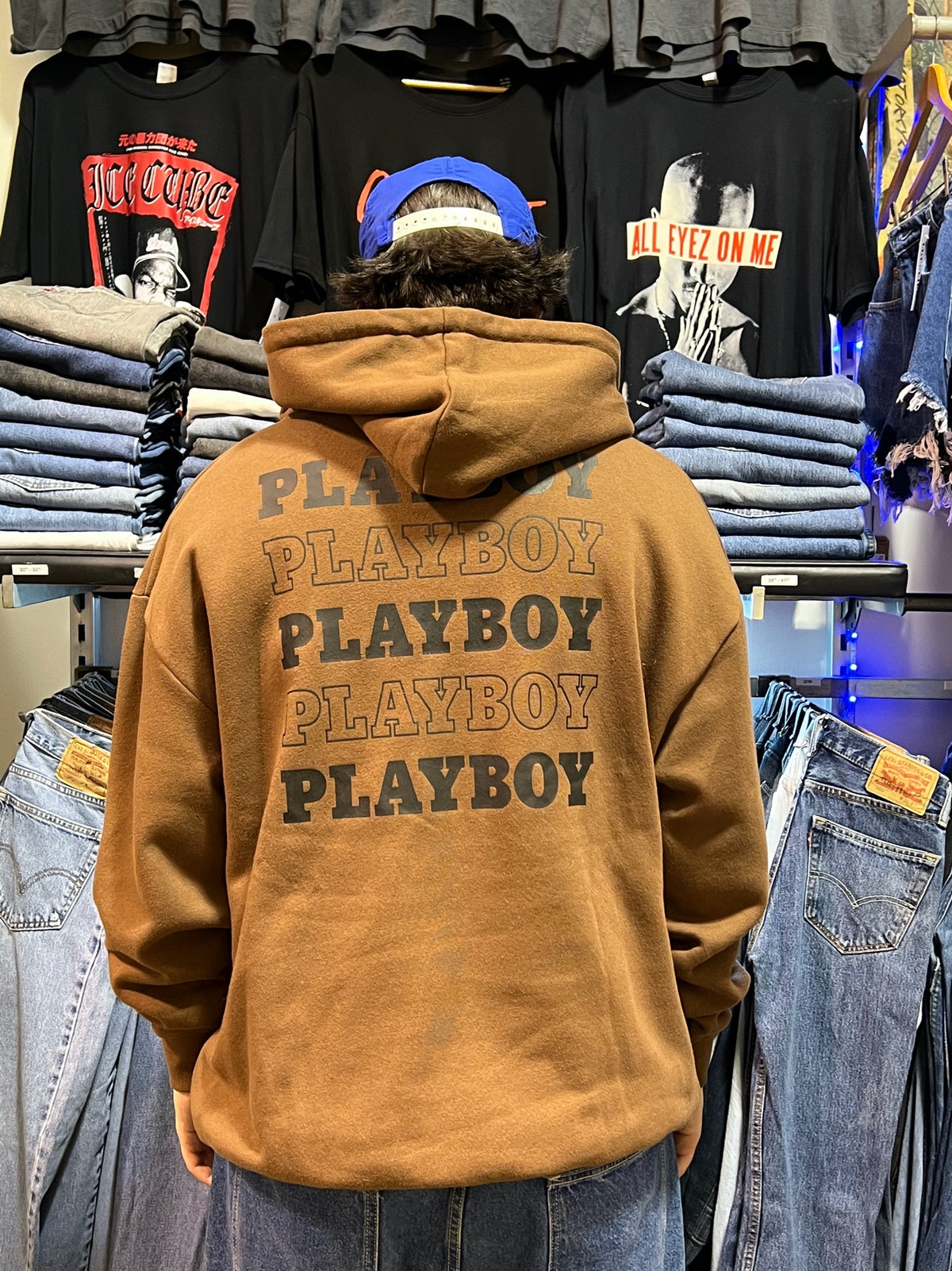 Playboy Stack Brown Hoodie SS22