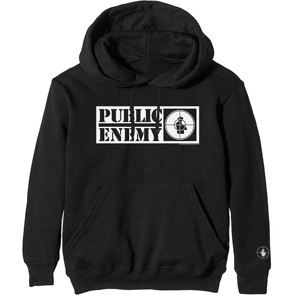 Public Enemy Crosshairs Logo Black Hoodie