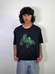 Gorillaz Group Green Jeep Black Tee