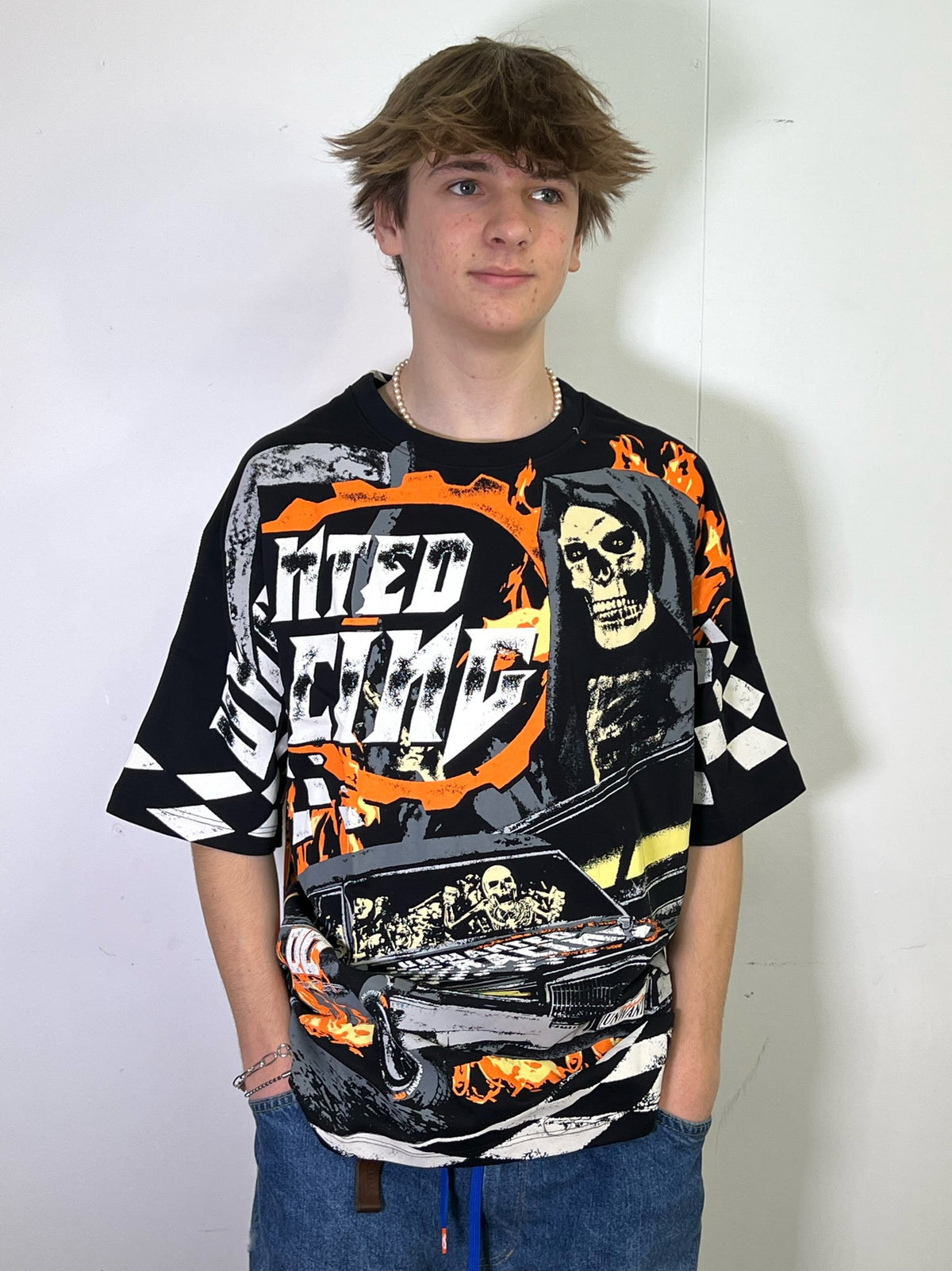 Unwanted Death Race All Over Print Black Tee