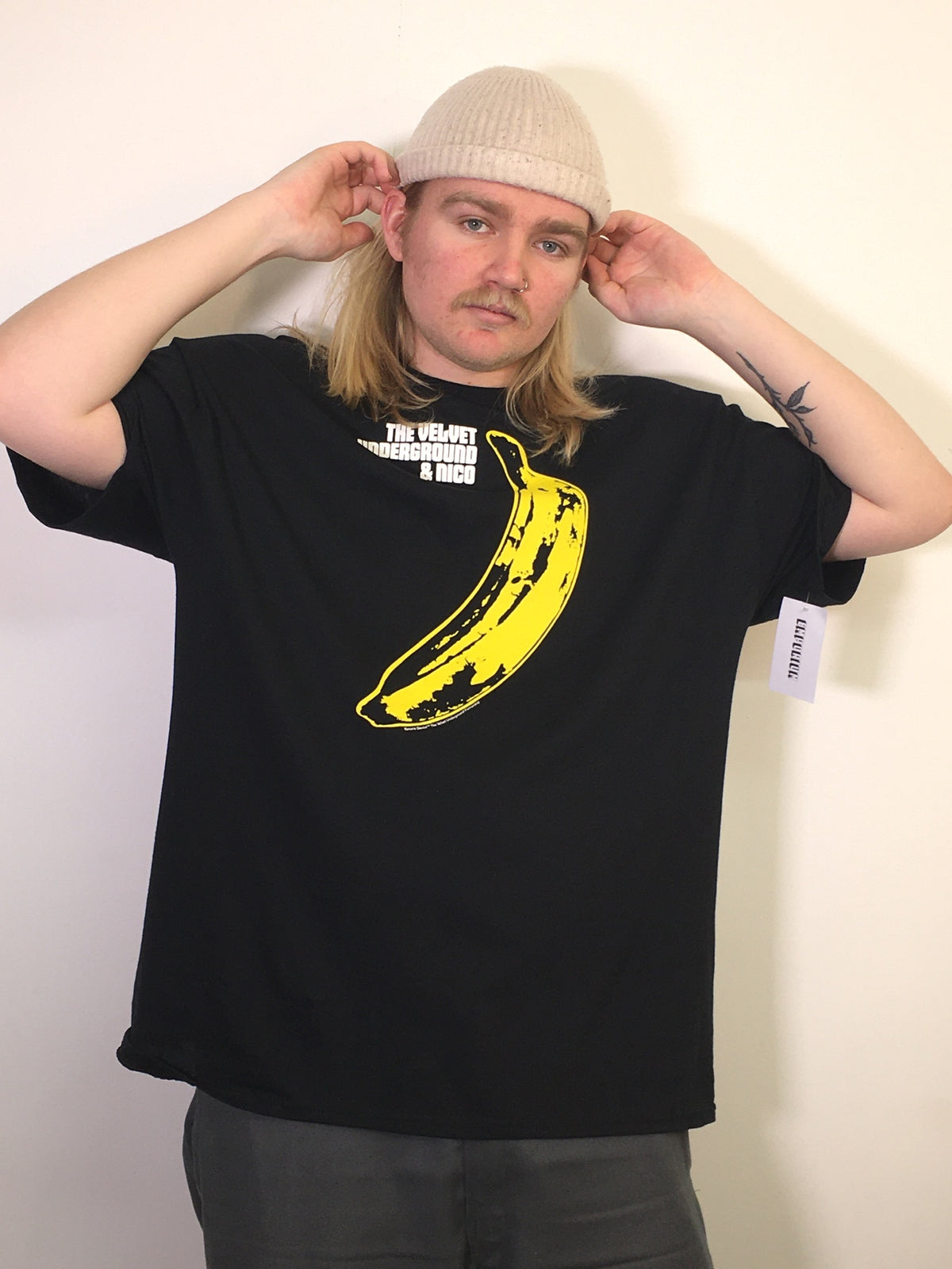 Velvet Underground Banana Black Tee