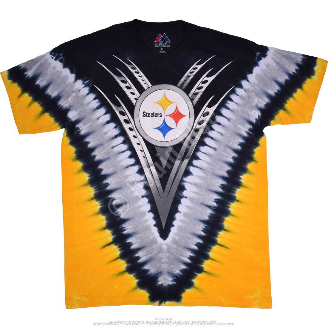 Pittsburgh Steelers V Tie-Dye Tee