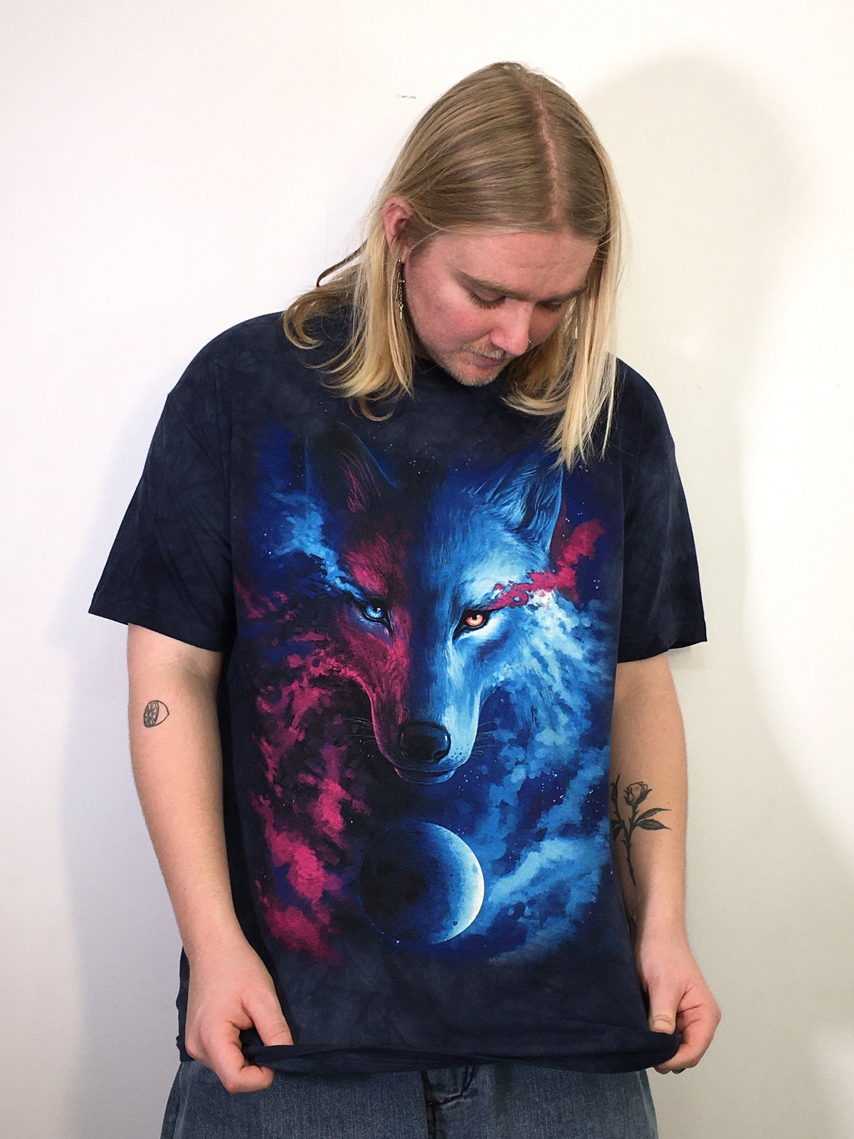 Where Light and Dark Meet Wolf Tee