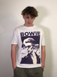 David Bowie Smoking White Tee