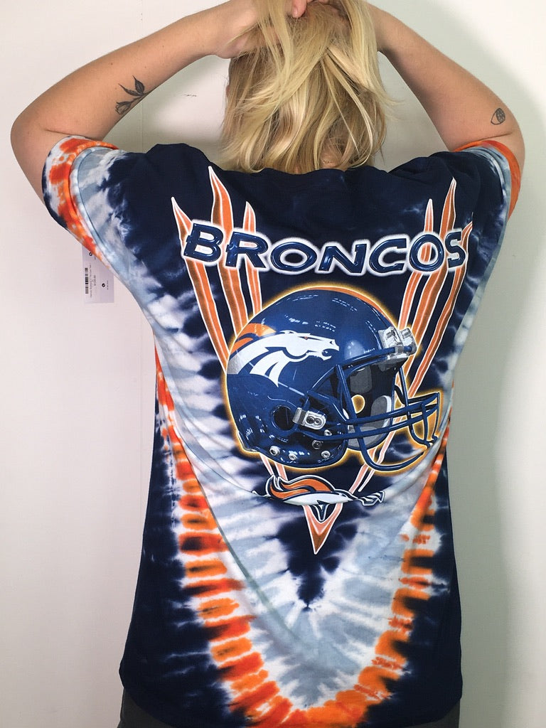 Denver Broncos V Tie-Dye Tee