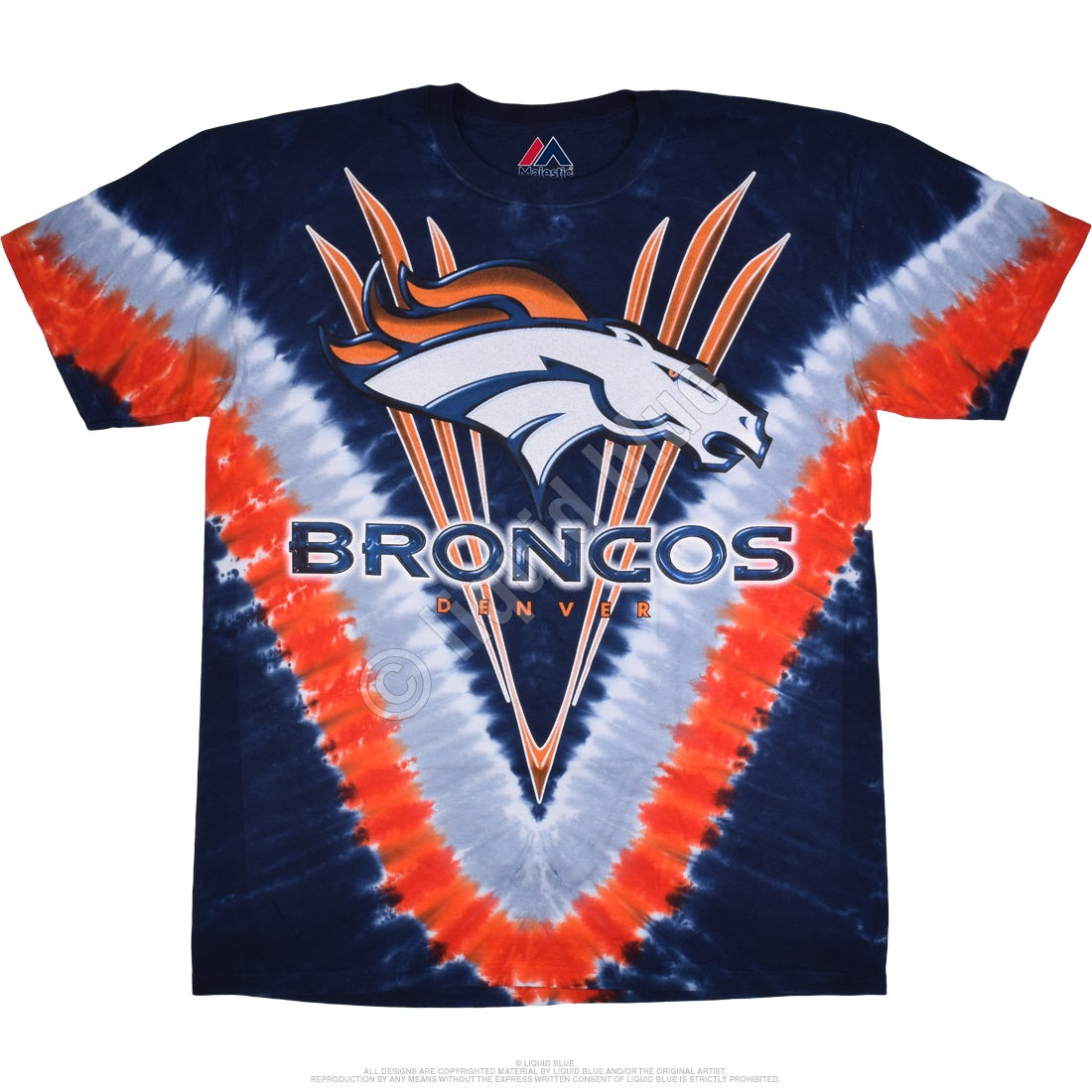 Denver Broncos V Tie-Dye Tee