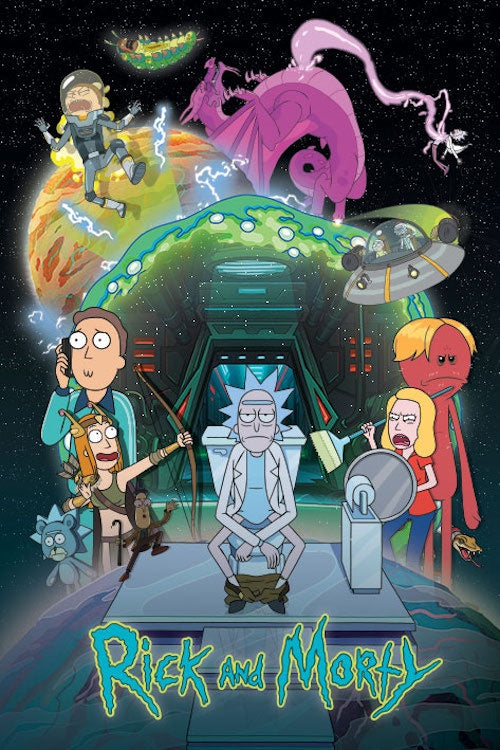 Rick and Morty Toilet Adventure Poster #94