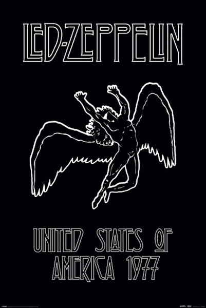 Led Zeppelin Icarus USA Tour 1977 Poster #3
