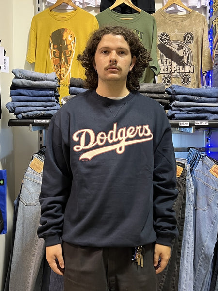 Dodgers Heritage Crew Navy Sweatshirt