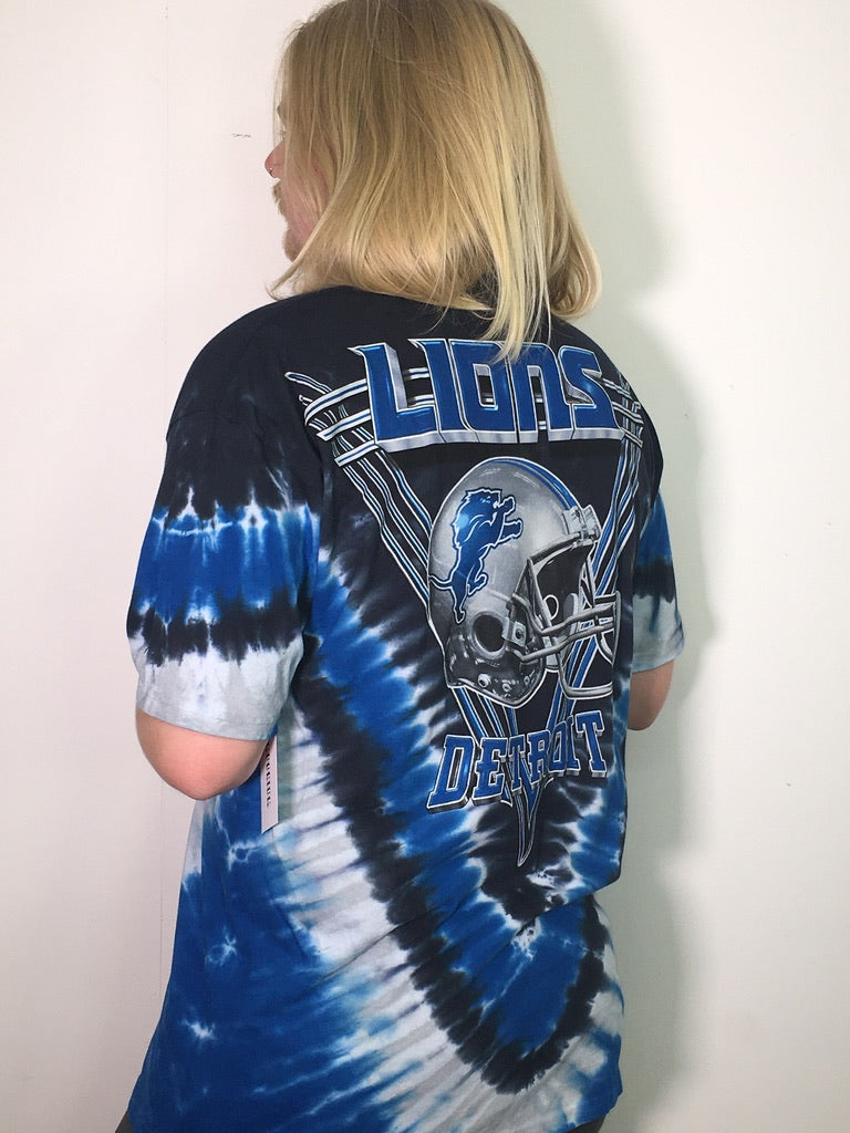 Detroit Lions V Tie-Dye Tee