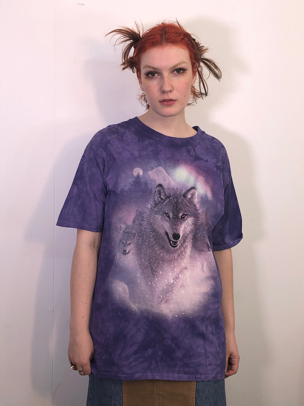 Northern Lights Wolf Tee