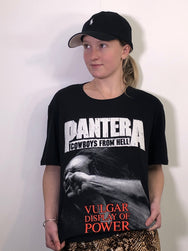 Pantera Vulgar Display of Power Black Tee