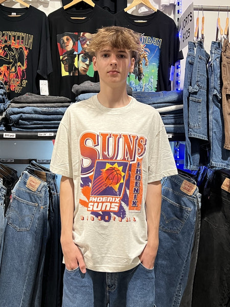 Suns Brush Off White Marl Tee