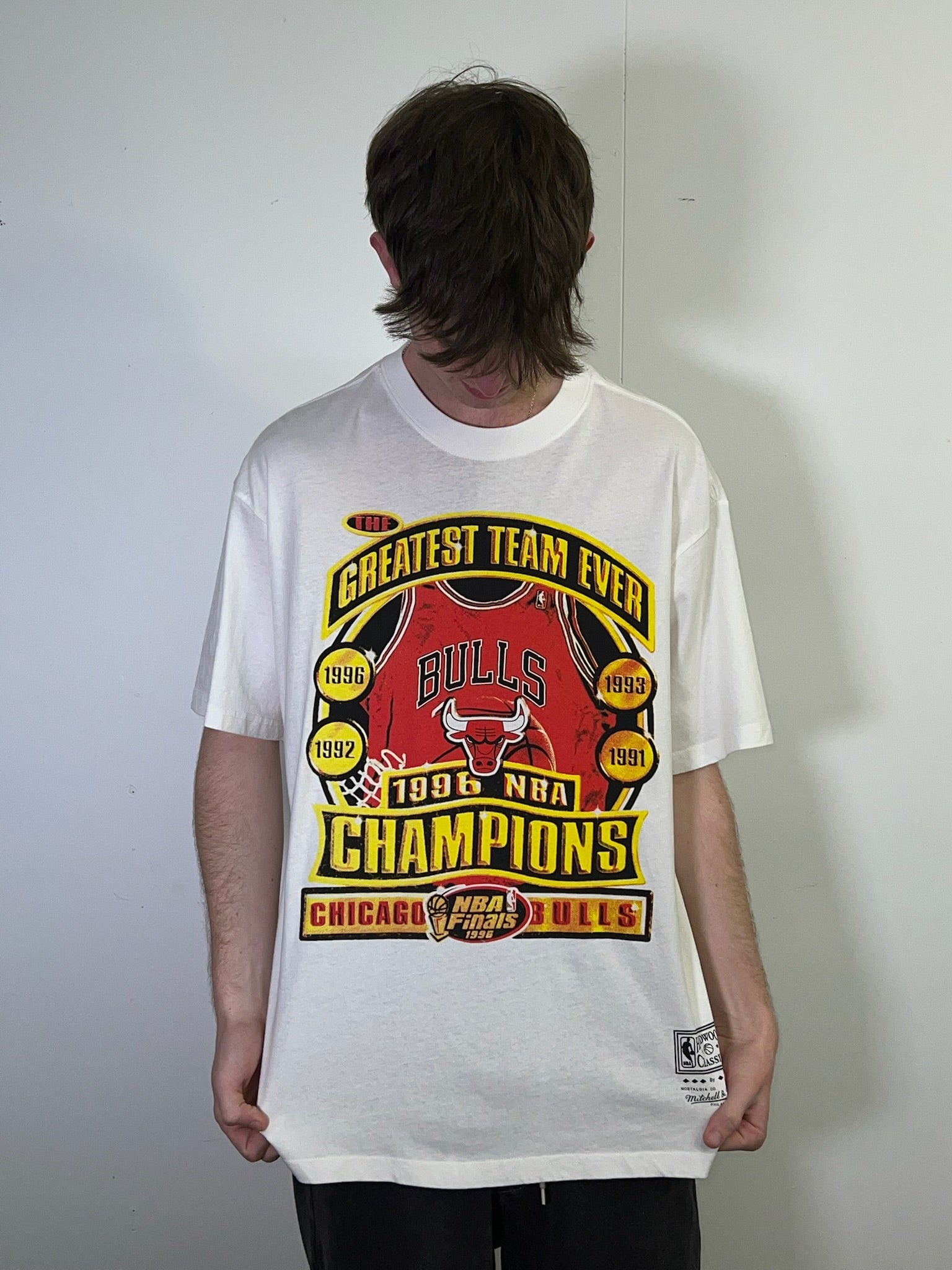 Vintage 1996 Chicago Bulls Champions T Shirt Greatest Team Ever
