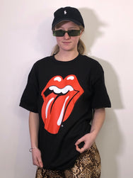 Rolling Stones Classic Tongue Black Tee