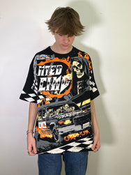 Unwanted Death Race All Over Print Black Tee