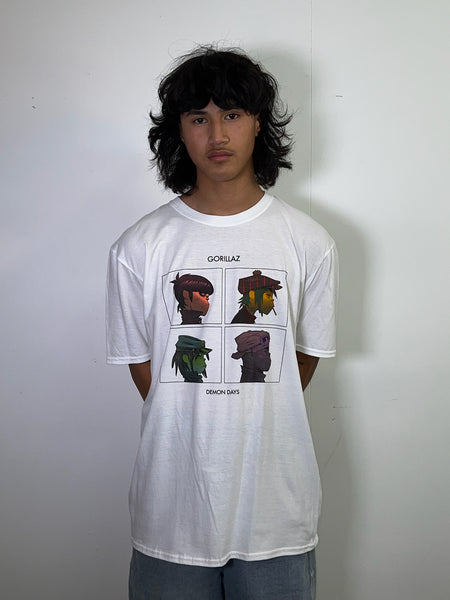 Gorillaz Demon Days White Tee