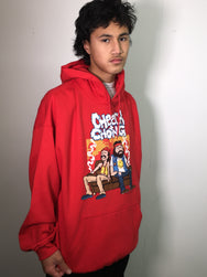 Cheech and Chong Couch Locked Red Hoodie
