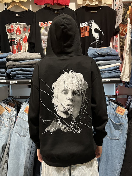 Machine Gun Kelly Cracked Glass Black Hoodie