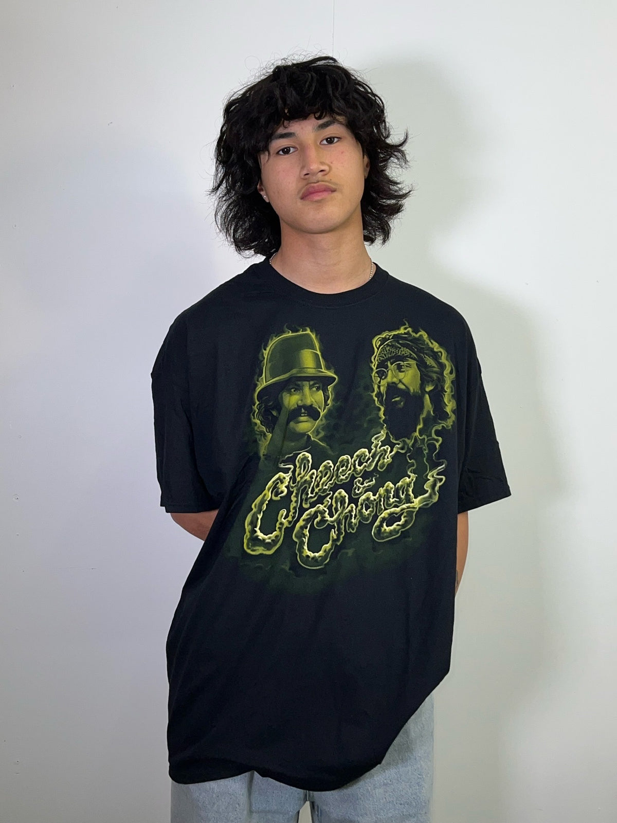 Cheech and Chong Green Smoke Tee