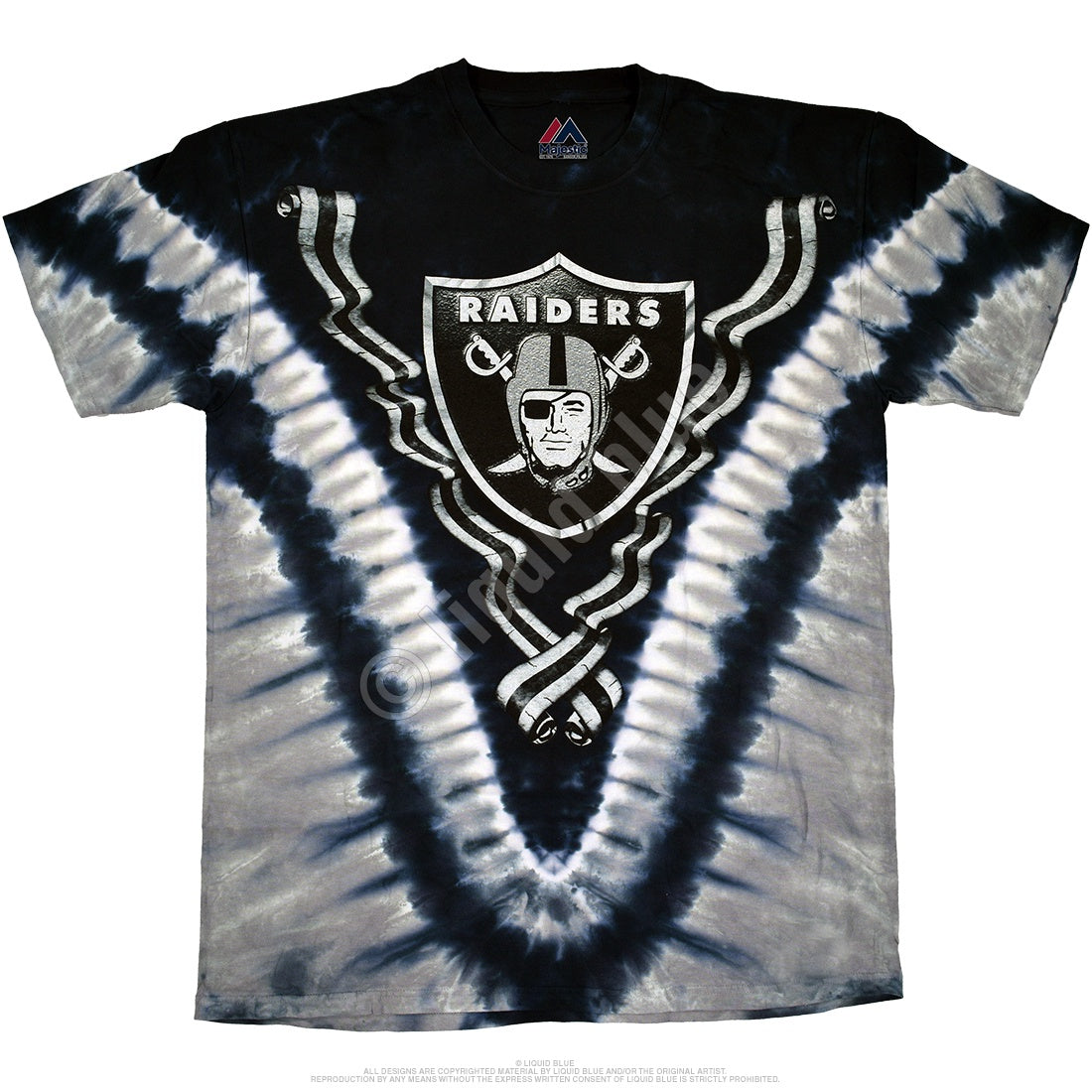 Las Vegas Raiders V Tie-Dye Tee