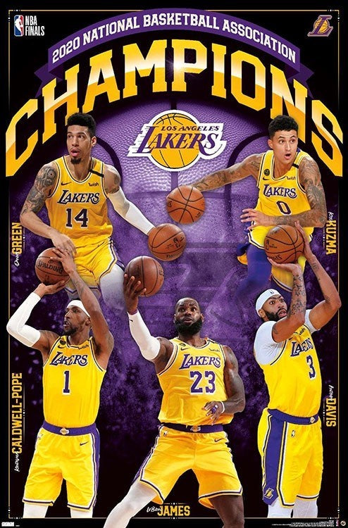 Los Angeles Lakers Champions Poster #102