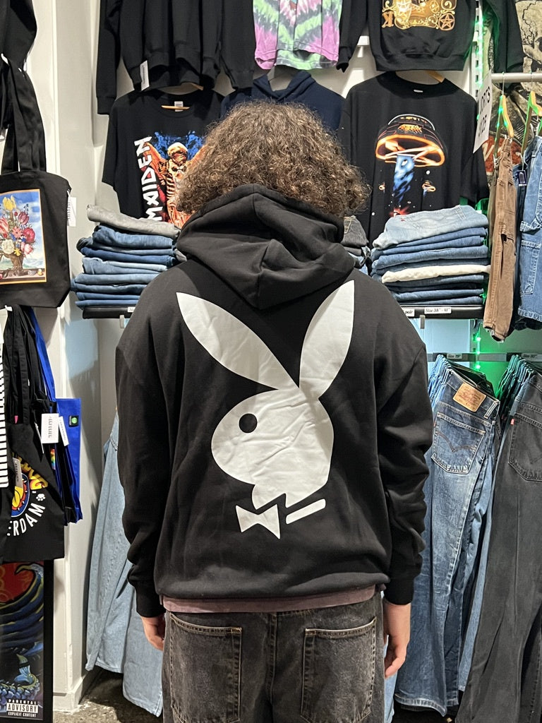 Playboy Bunny Stack Black Hoodie