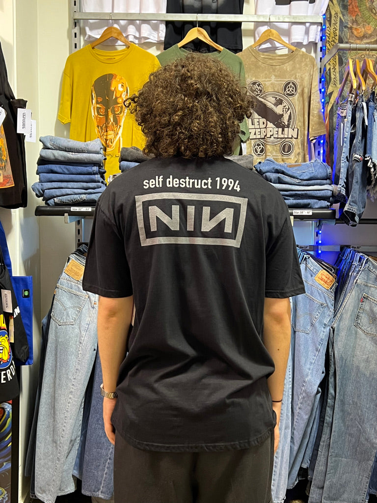 Nine Inch Nails Self Destruct 94 Black Tee